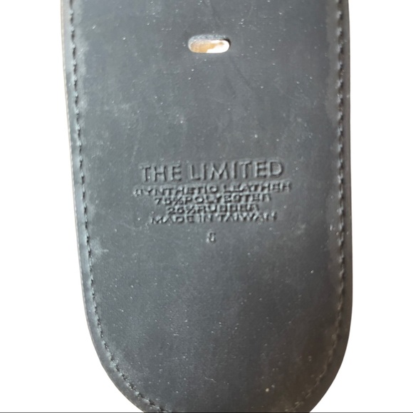 Vintage 90’s The Limited wide brown, faux snake skin, stretch - Picture 3 of 5